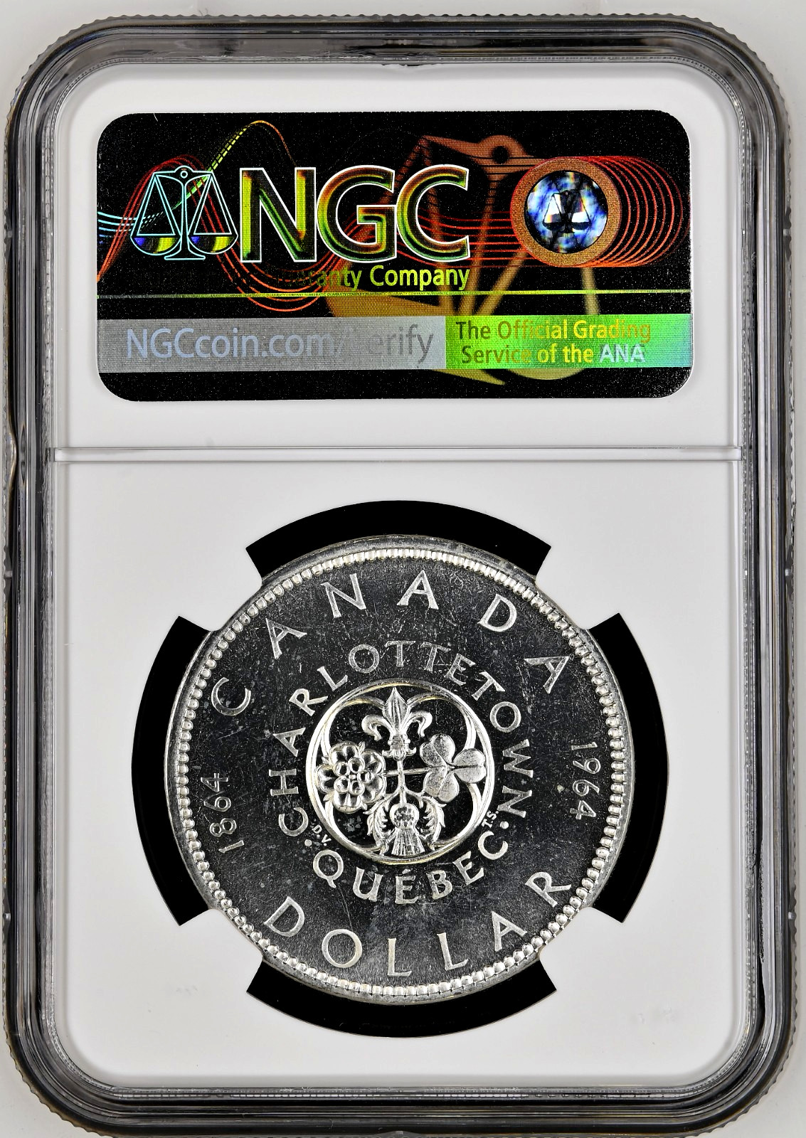 1964 CANADA SILVER DOLLAR $1 CENTENNIAL NGC PL 65 CAMEO