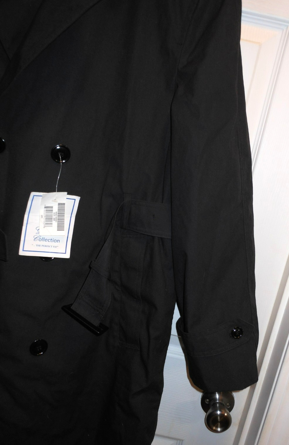 U.S Navy Military Uniform Men's All Weather Trench Coat Black w/Liner 38 Reg NEW