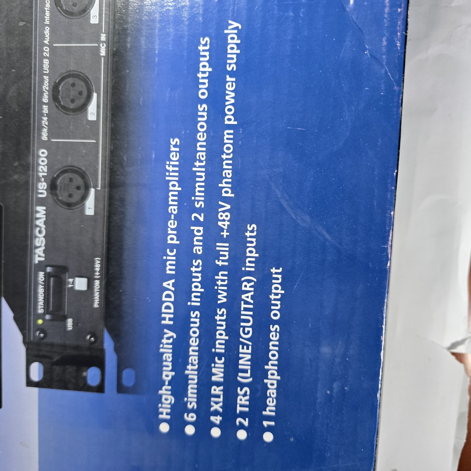 Tascam US-1200 USB 2.0 Audio Interface 6in 2out 96k/24bit Rackmount