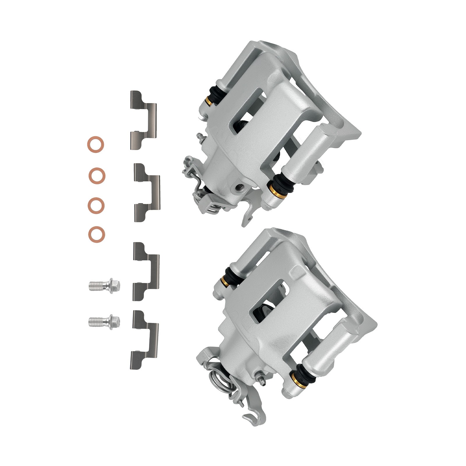 Rear Brake Caliper Set w/ Bracket for Ford Mustang Base GT 2005-2014 Left Right