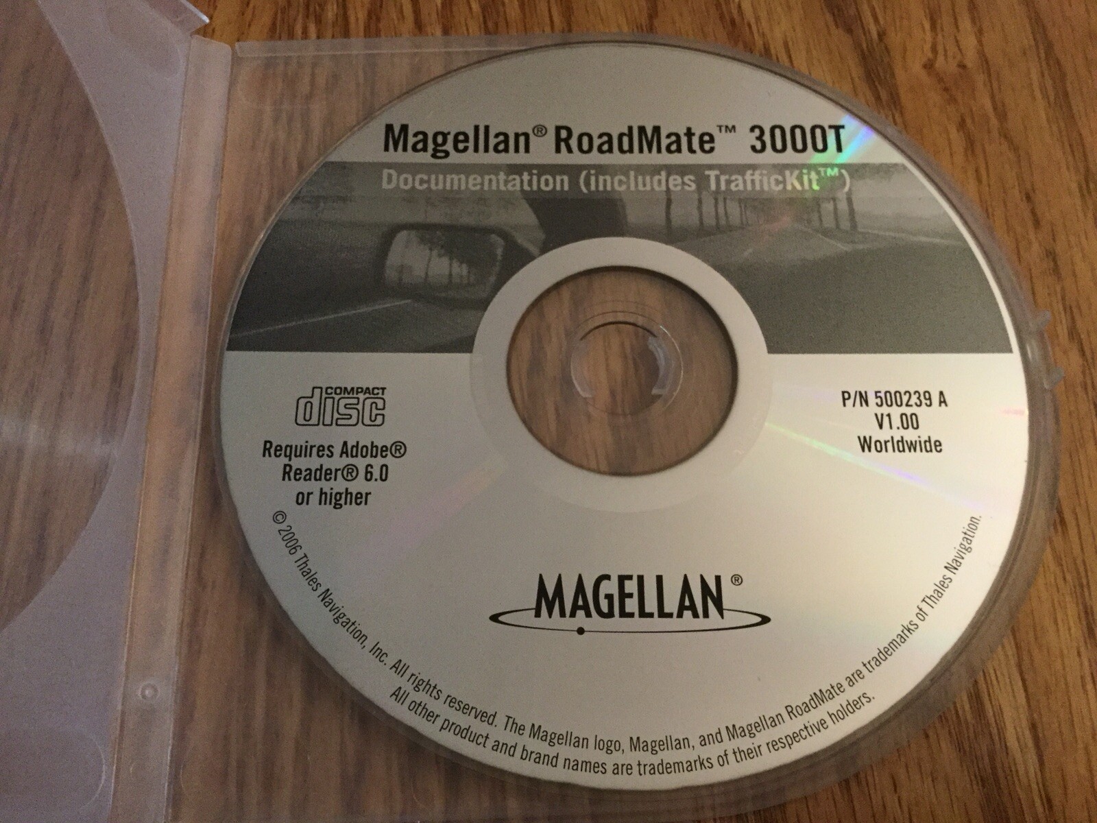 Magellan Roadmate 3000T Documentation TrafficKit CD W/ Plastic Replacement Case
