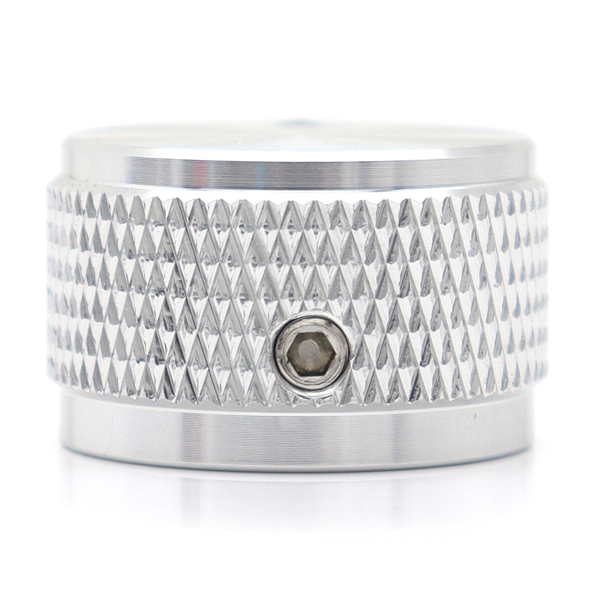 4Pcs Aluminium Alloy Silver Guitar Knobs Volume Audio Pot Control Knurled Knobs