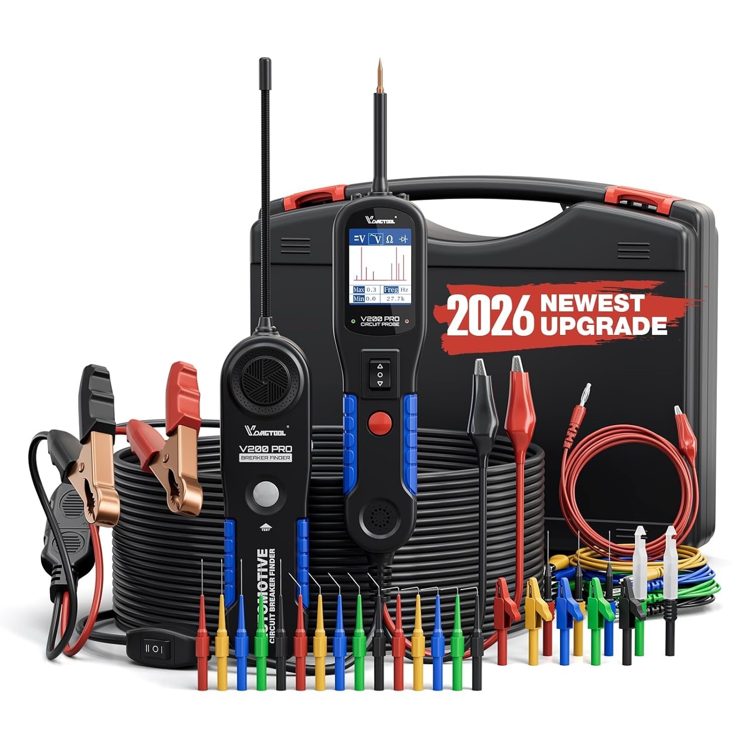 Multi-Function Electrical Tester for Auto Repairs with Probing Accessories