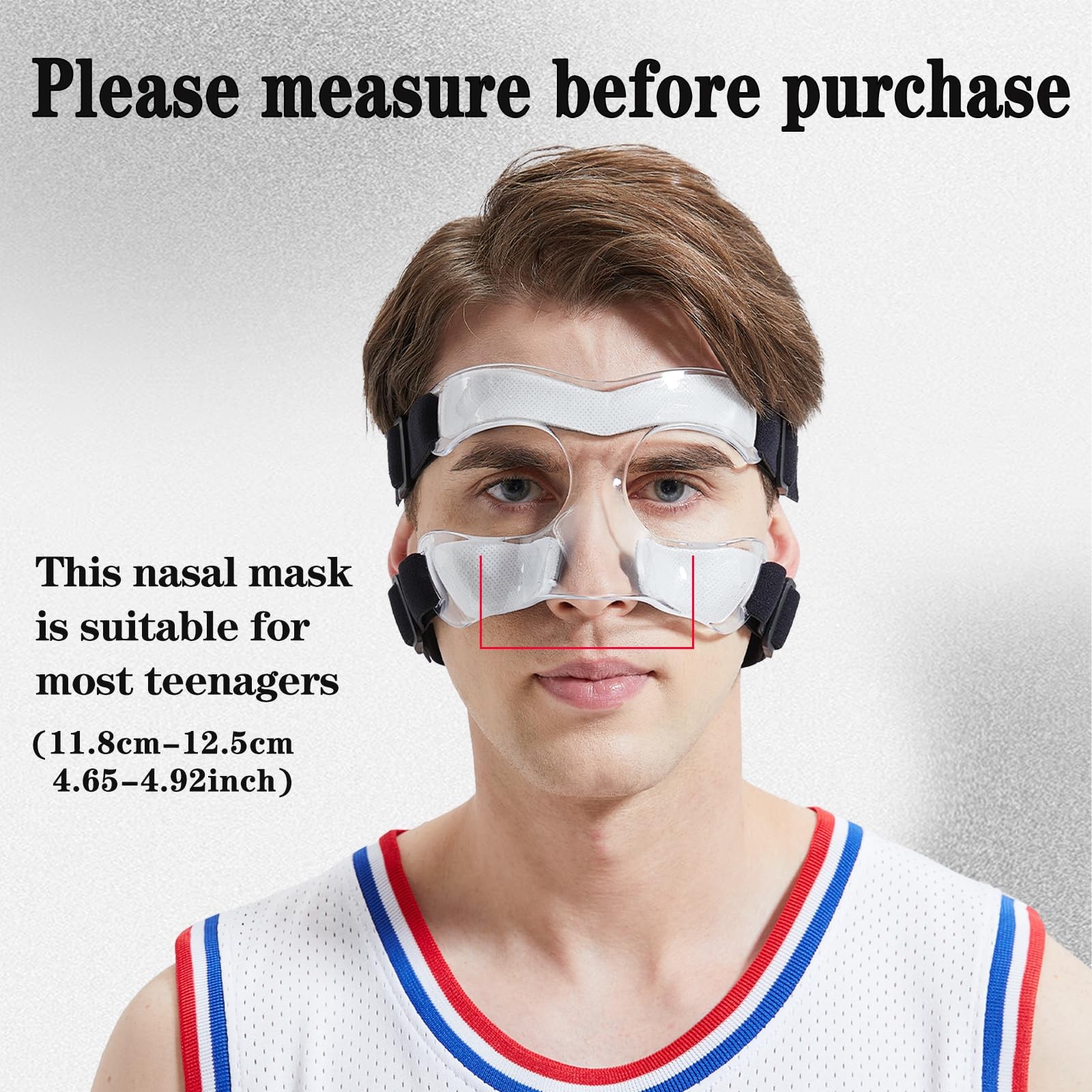 Nose Guard for Broken Nose Adjustable Basketball Baseball Softball Face Guard...