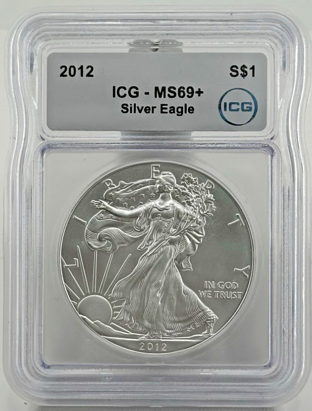2012 Silver American Eagle MS69 + ICG