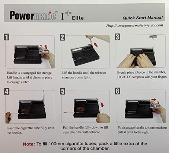 I Elite Cigarette Maker with Accessories Black Metallic