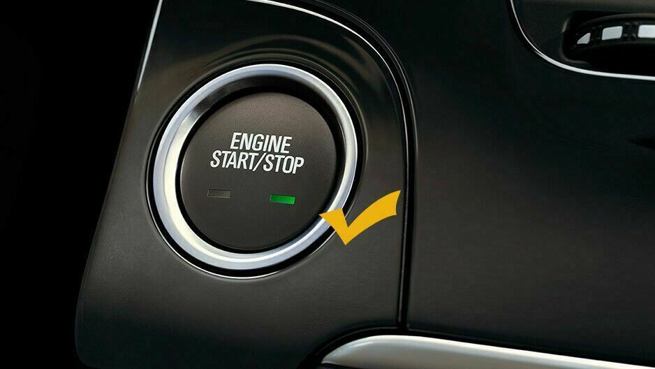 Red Keyless Engine Start/Stop Push Button Trim Cover Ring For Cadillac Chevy GMC