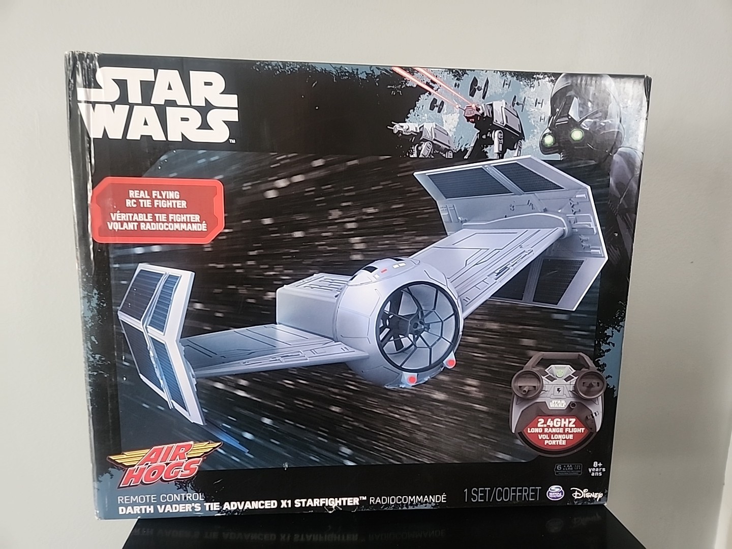 NEW Star Wars Darth Vader TIE Advanced X1 RC Drone Air Hogs Remote Control...