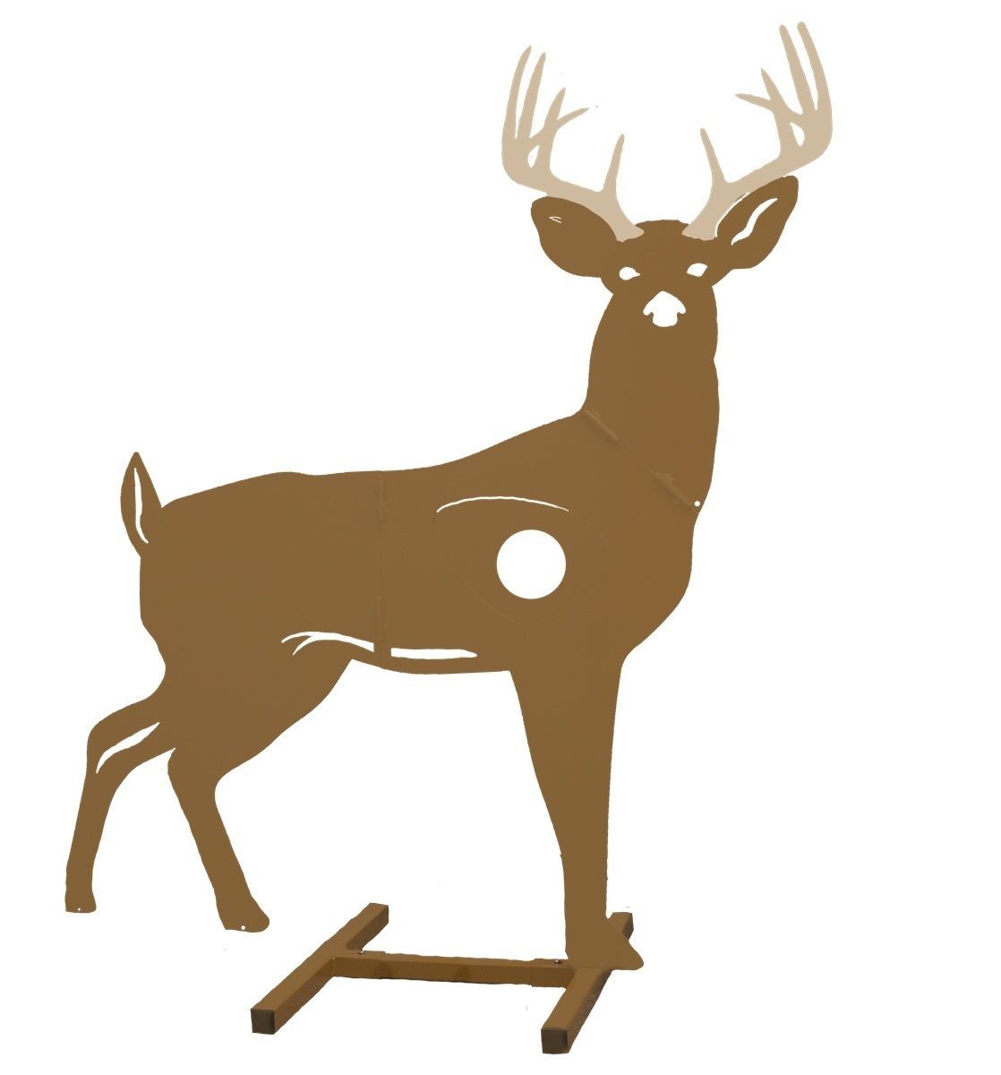 Rinehart Iron Buck Steel Archery Target With 2-Sided Replaceable Foam Insert