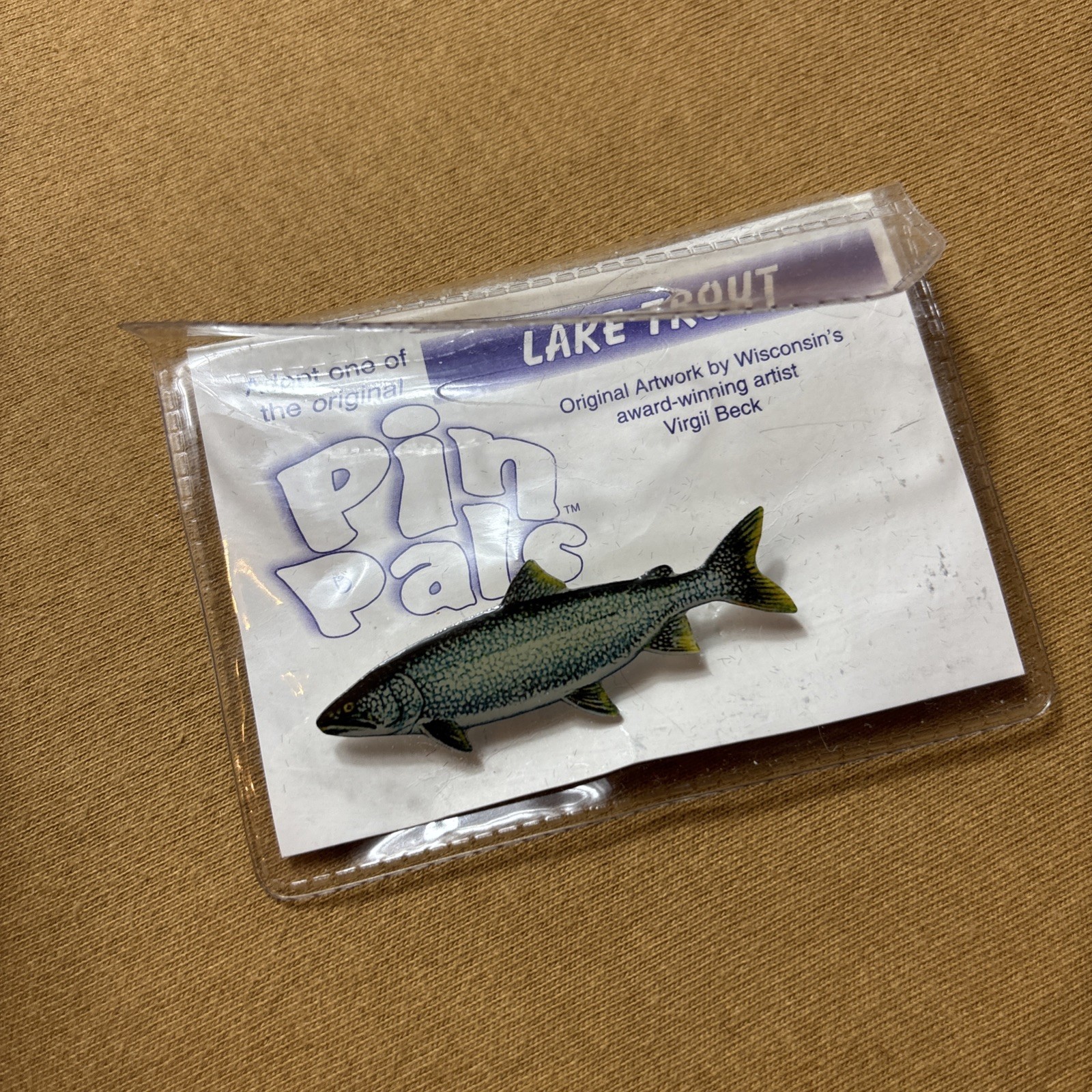 Pin Pals Freshwater Series Pins by Virgil Beck Rare Lake Trout