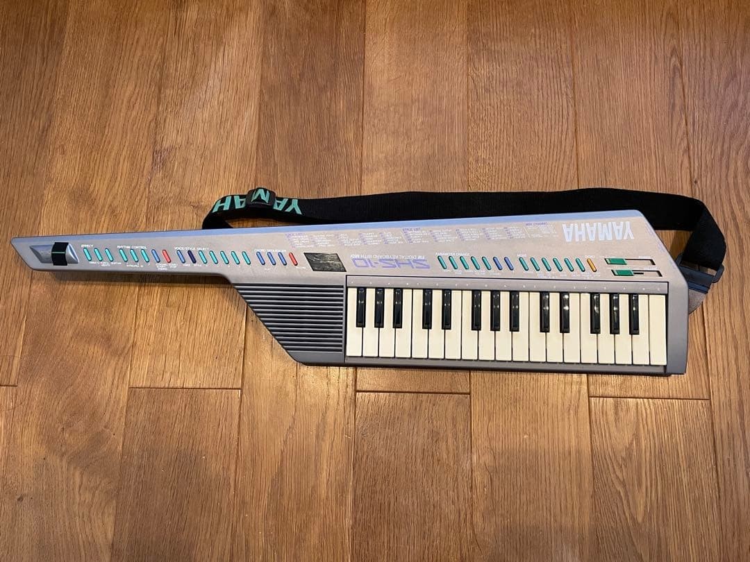 Yamaha SHS-10 Sholkey Shoulder Keyboard FM Synth MIDI w/ Strap AC Adapter Tested