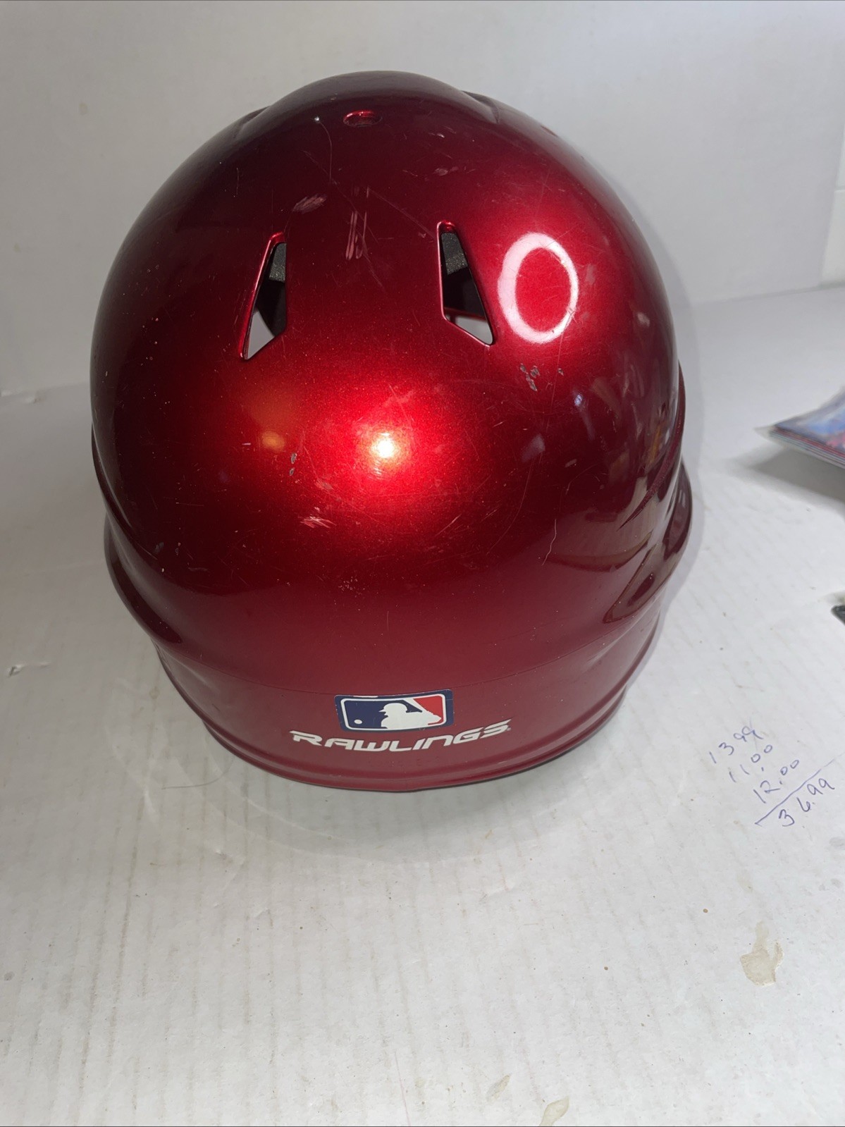 Rawlings Red Batting Helmet Size 6 7/8 ￼