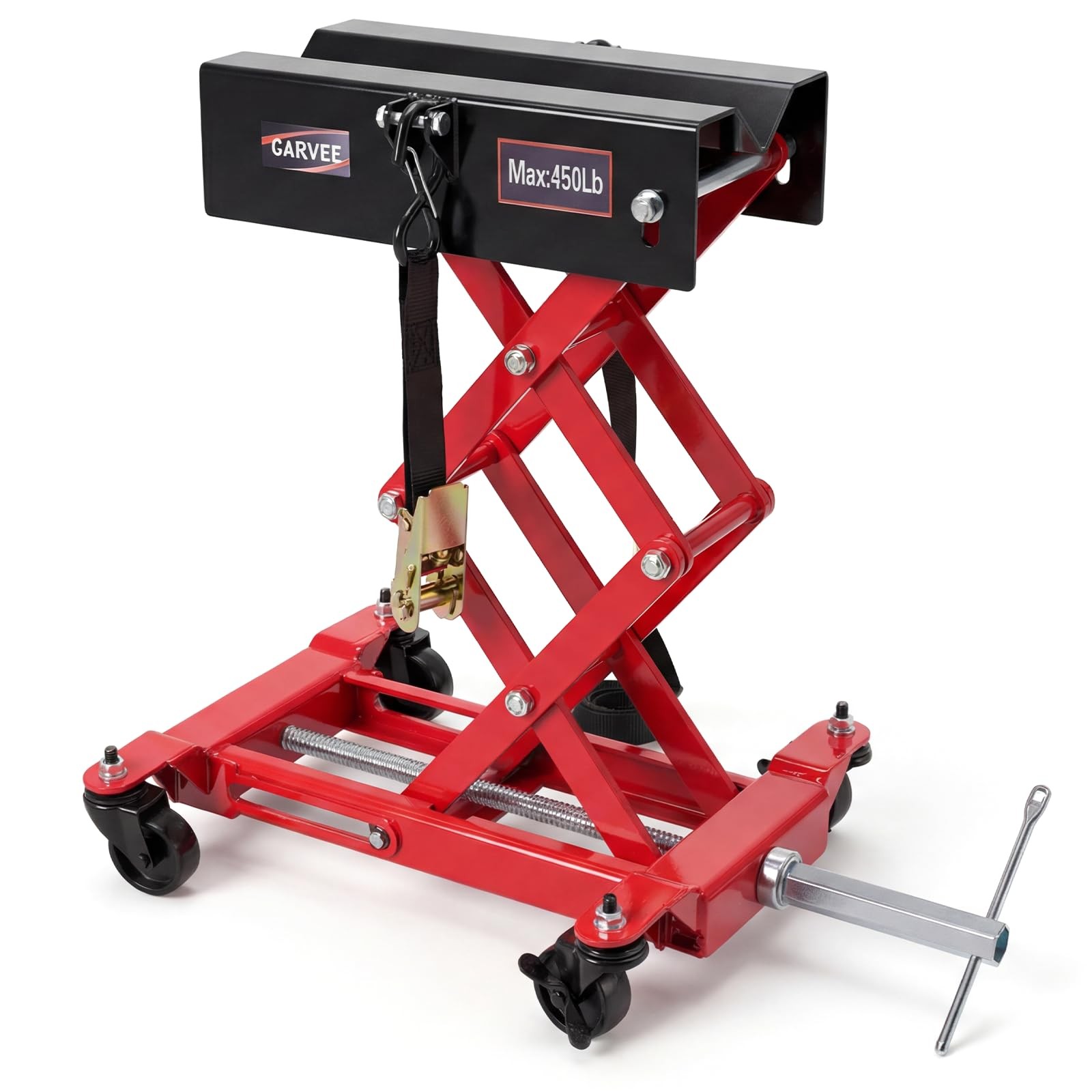 450 LBS Transmission Jack Power Transfer Jack Adjustable Height Garage Workshop