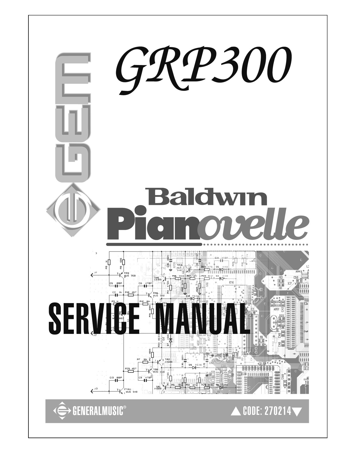 GEM GRP-300 Generalmusic Service Manual Schematic Diagrams Schematic GRP300 PDF