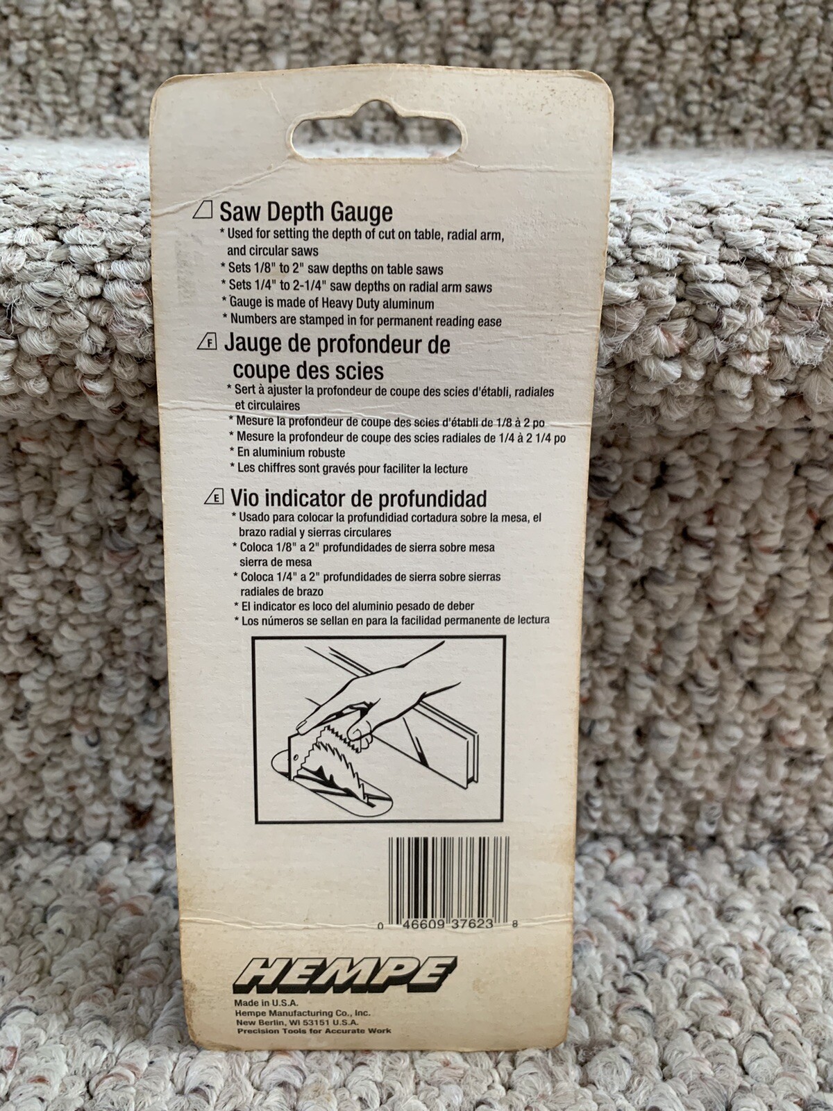 Hempe Saw Depth Gauge (#37623N)