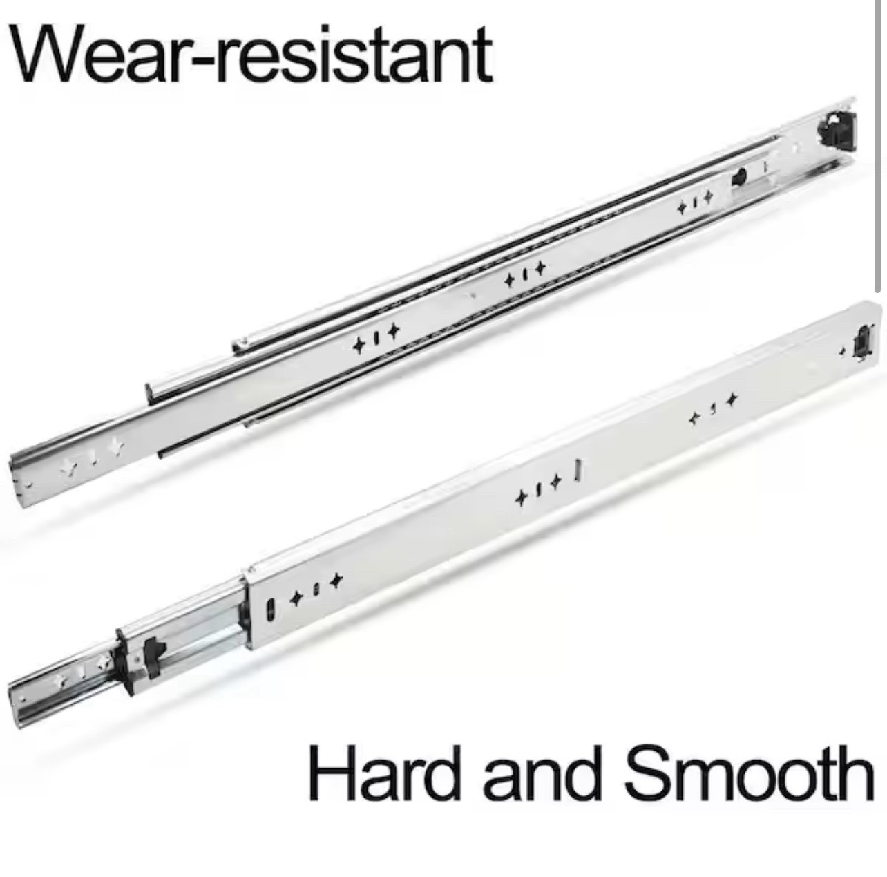 30" Heavy Duty Drawer Slides - 260lb Capacity, Full Extension, Stainless Steel