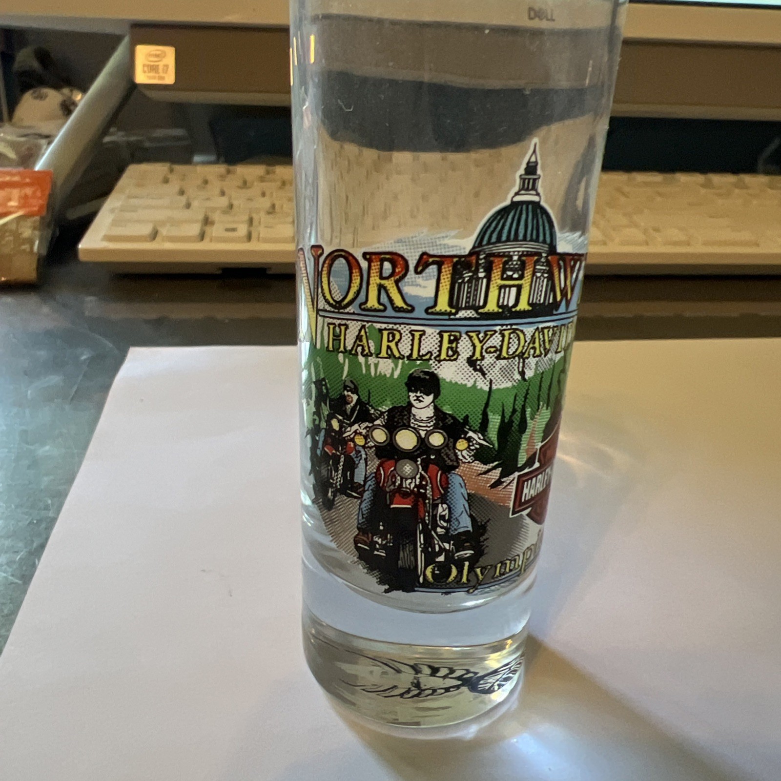 North West Harley Davidson Olympia Wa Shot Glass