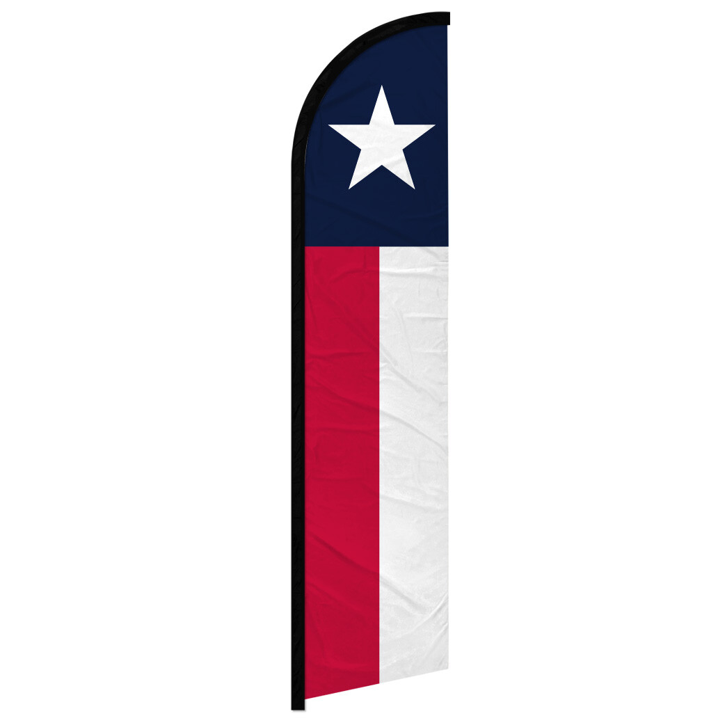 Texas Full Curve Windless Swooper Flag Texas State Flag
