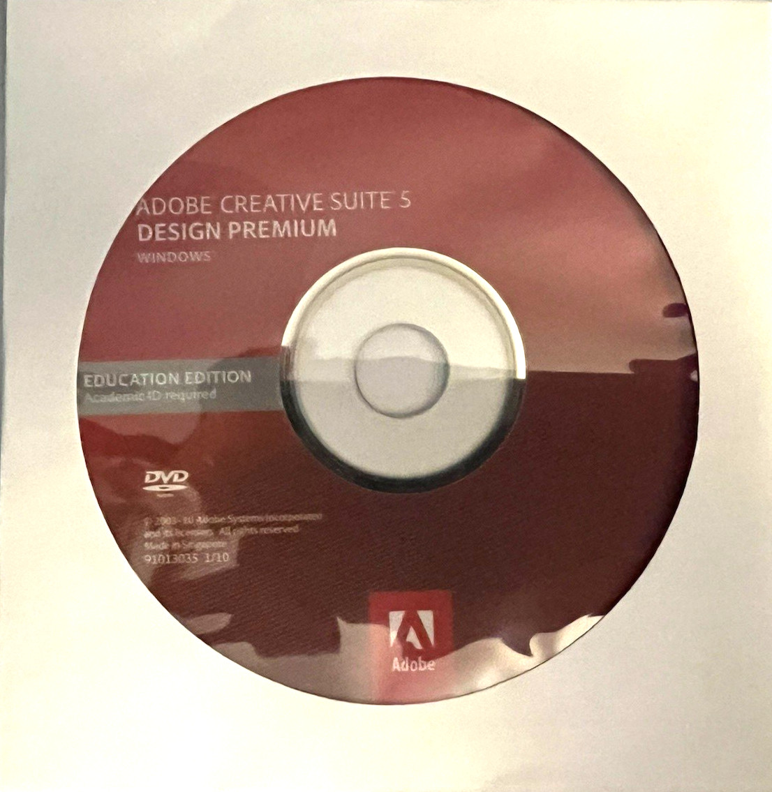 Adobe Creative Suite 5 Design Premium Windows CS5 Student & Teacher w/Serial No.