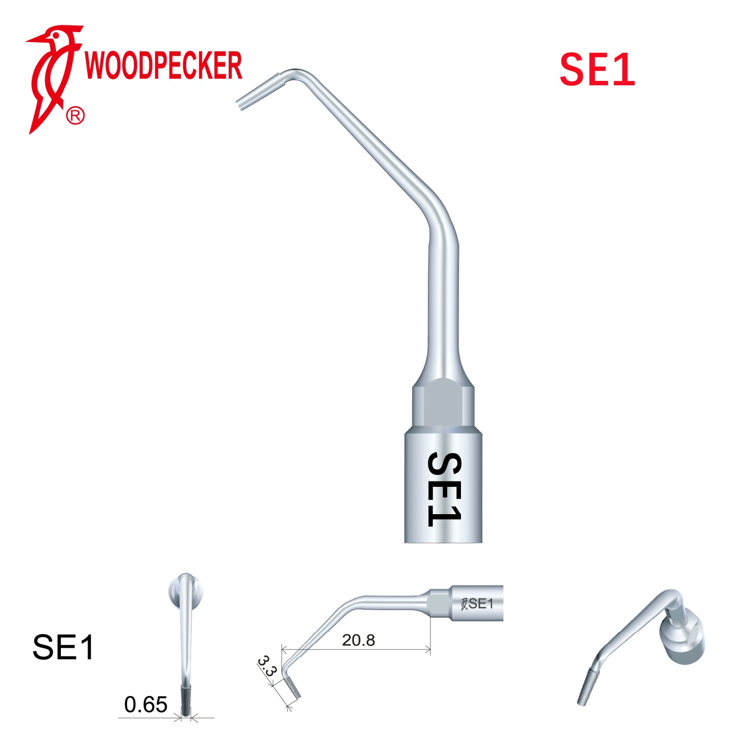 Woodpecker Dental Perio Bone Surgery Tips SE1 for Surgic Smart  & Satelec Perio