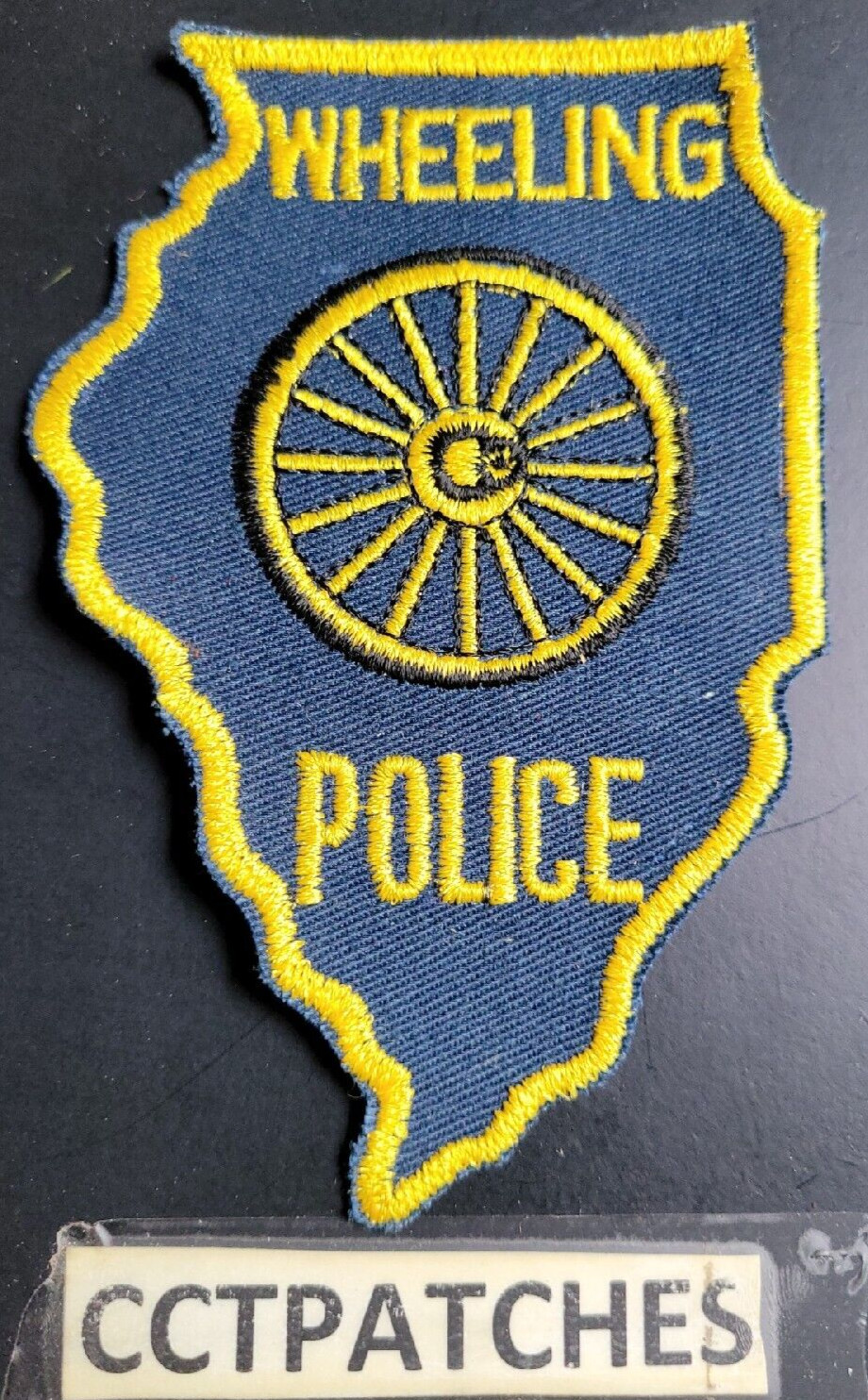 WHEELING, ILLINOIS POLICE STATE SHAPE SHOULDER PATCH IL