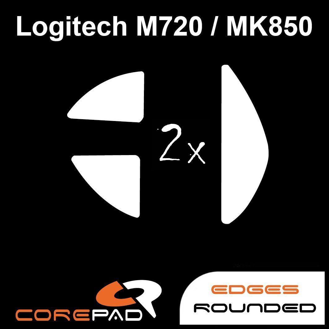Corepad Skatez Logitech M720 MK850 Replacement Mouse Feet Hyperglides Teflon