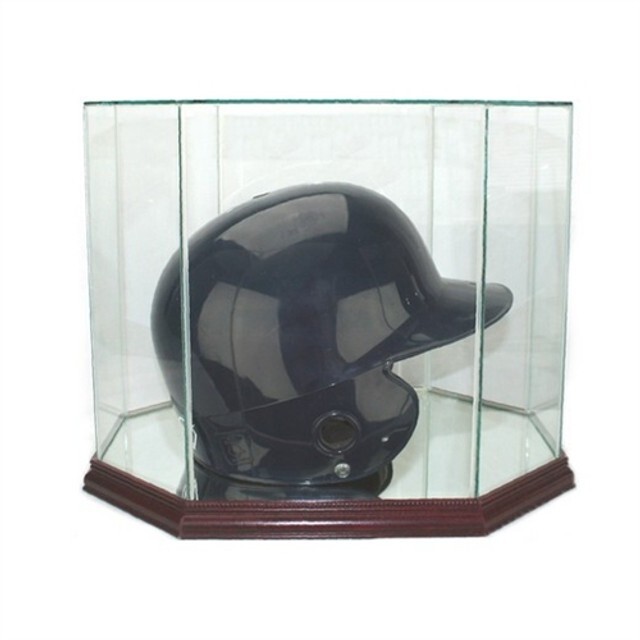 Batting Helmet Display Case Real Glass Full Size Baseball Helmet Display