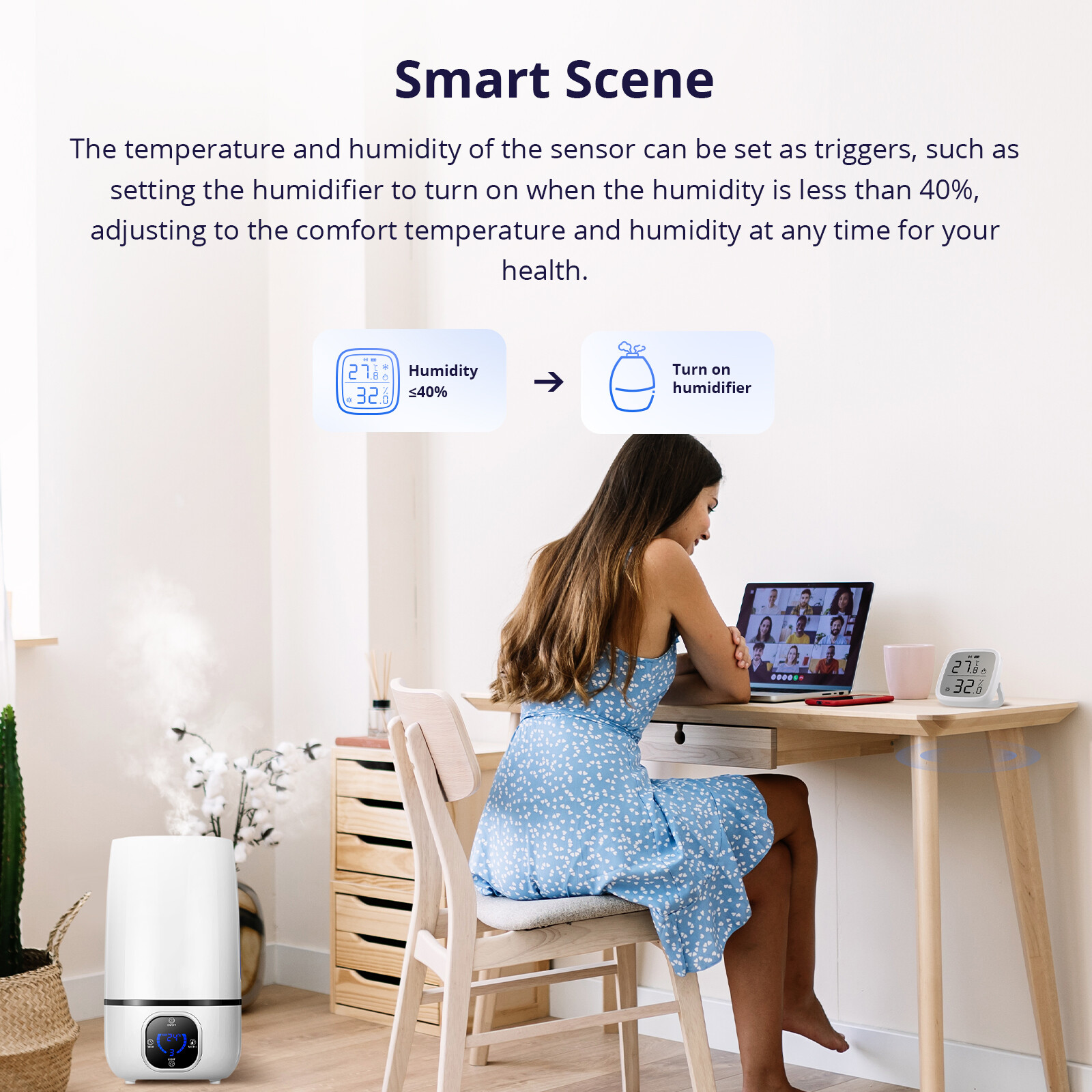 SONOFF Zigbee Smart Temperature Humidity Sensor,Wireless Hygrometer Thermometer