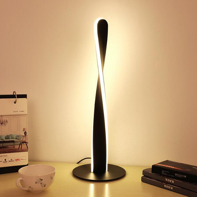 Dimming 14W LED Table Reading Light Bedside Lamp Switch Plug Living Room 3000k