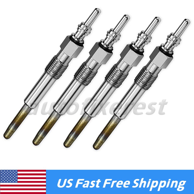 Set of 4 Dual Coil Glow Plugs For 2001-04 Volkswagen VW 1.9L 1.9 TDI DRX00059 US