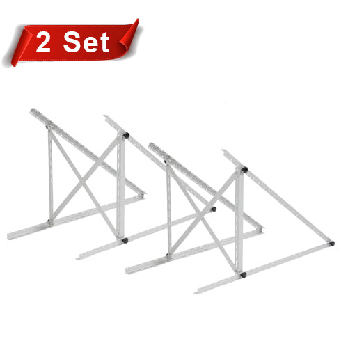 45inch (2Sets)Upgrade Adjustable Solar Panel Mounting Brackets PV System Roof RV