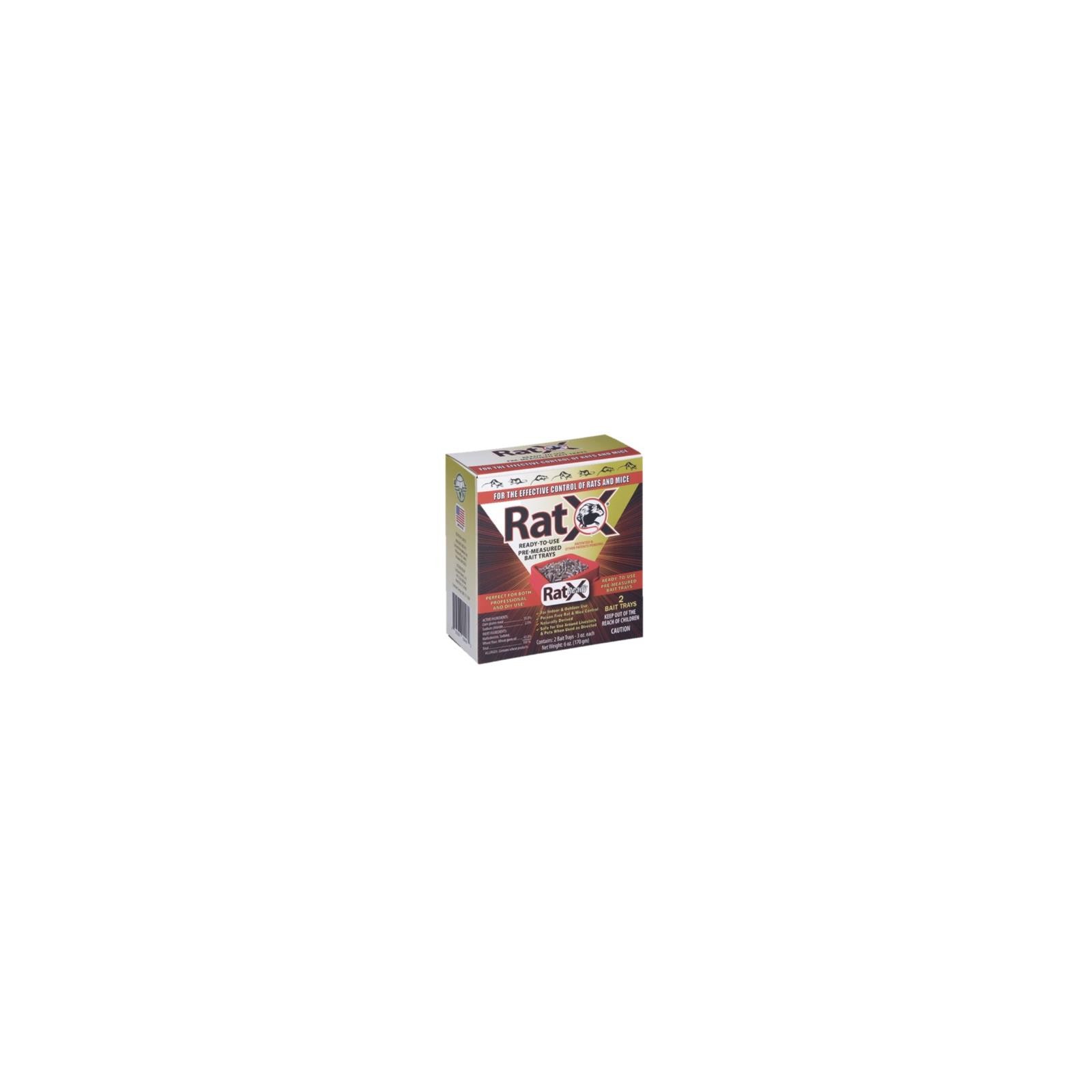 RatX 620104 Ready-to-Use Rat Killing Bait Trays, 2-Pk. - Quantity 12