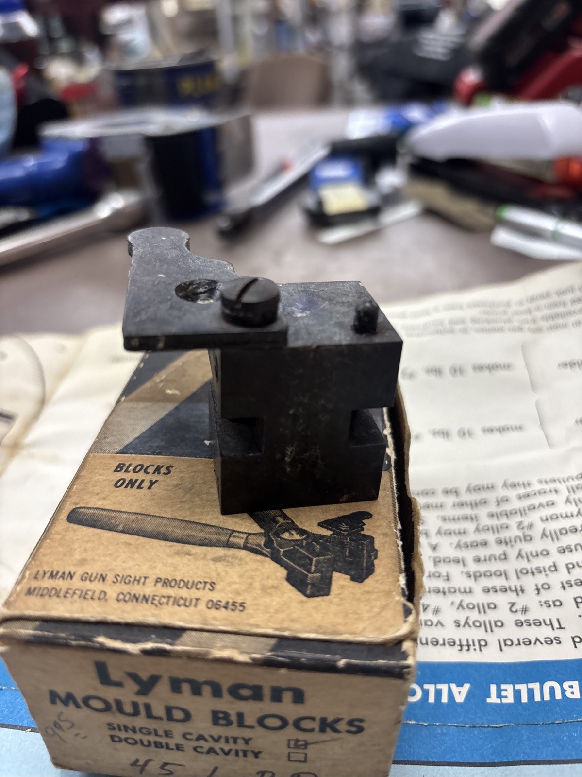 Lyman Bullet Mould Blocks Single Cavity 375/942 (B-25)