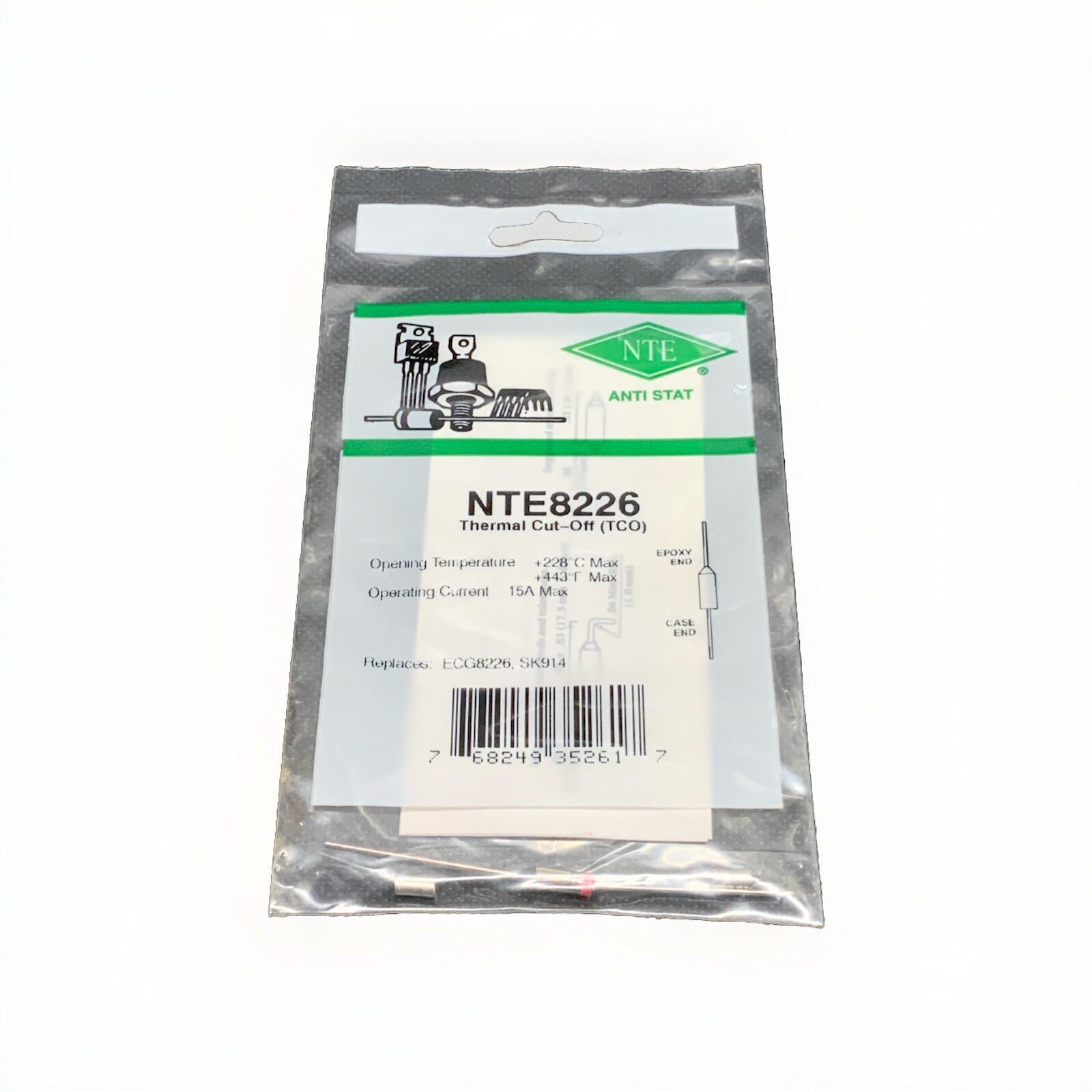 NTE8226 Thermal Cut-Off (TCO) ECG8226 SK914