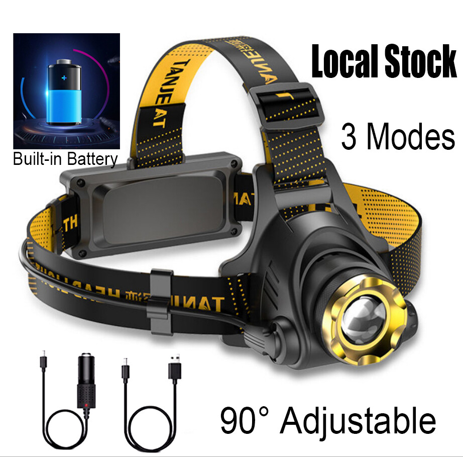 Brightness LED Headlight Headlamp Head Torch Flashlight Work Light Camping Lamp