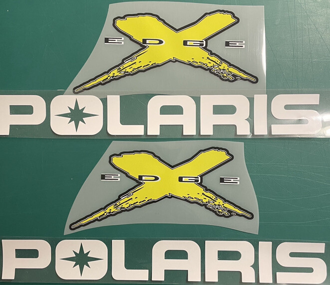 Polaris Edge X 600 700 800 Seat Decals Iron On Snowmobile 2003