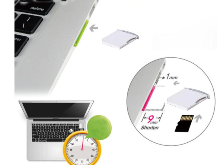 SP For MacBook Pro/Air Micro SD SDXC smart Card reader , TF to SD Adapter reader