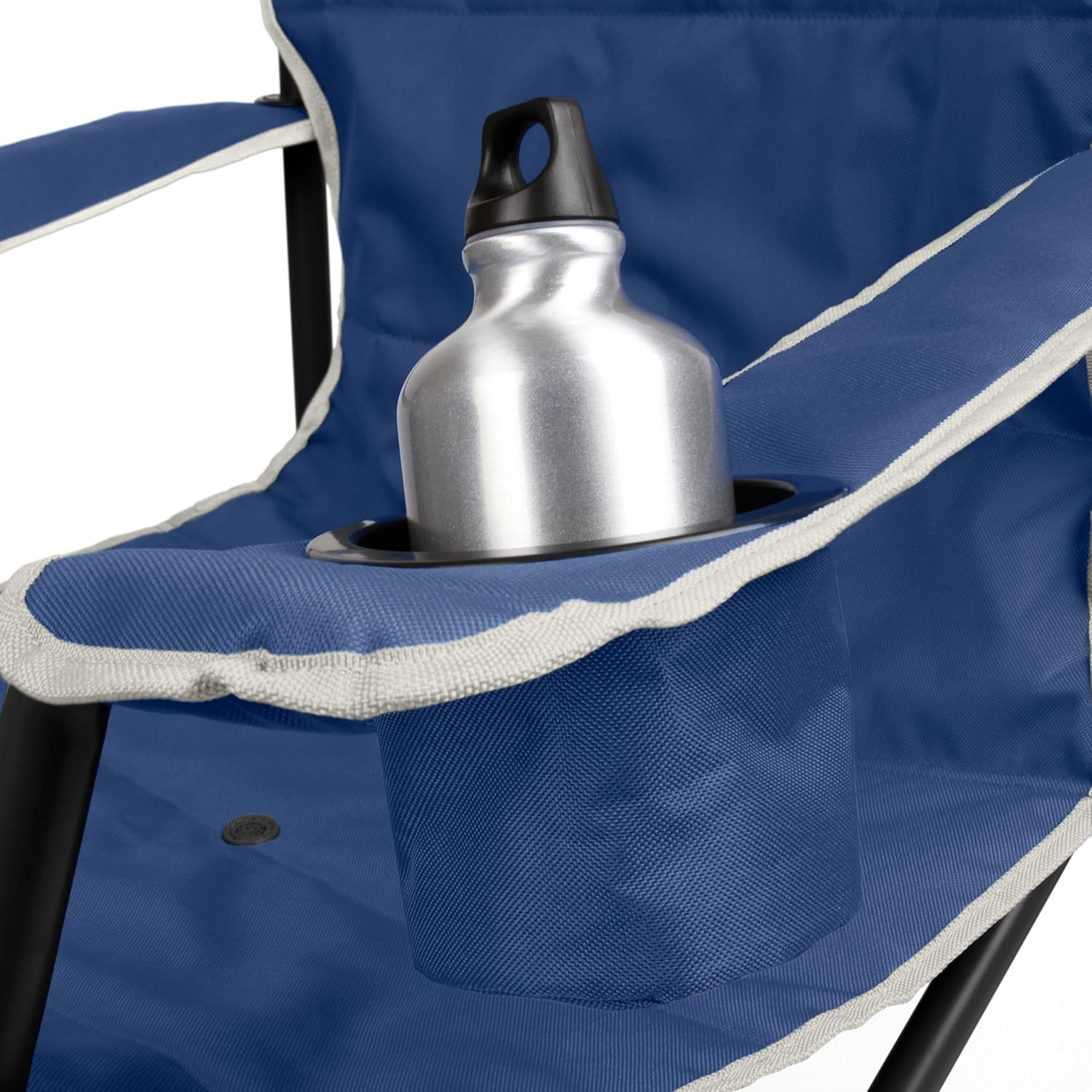 Big-N-Tall Camping Chair with Cup Holder & Side Pocket, Water-Resistant XL Outdo