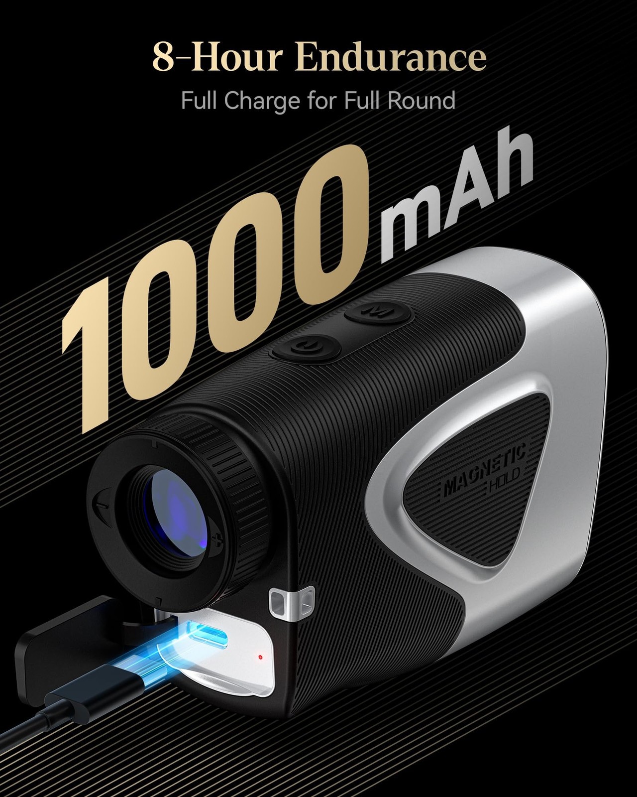 REDTIGER Range Finder Golf, 1200 Yards Golf Rangefinder with Slope, Light-Ada...