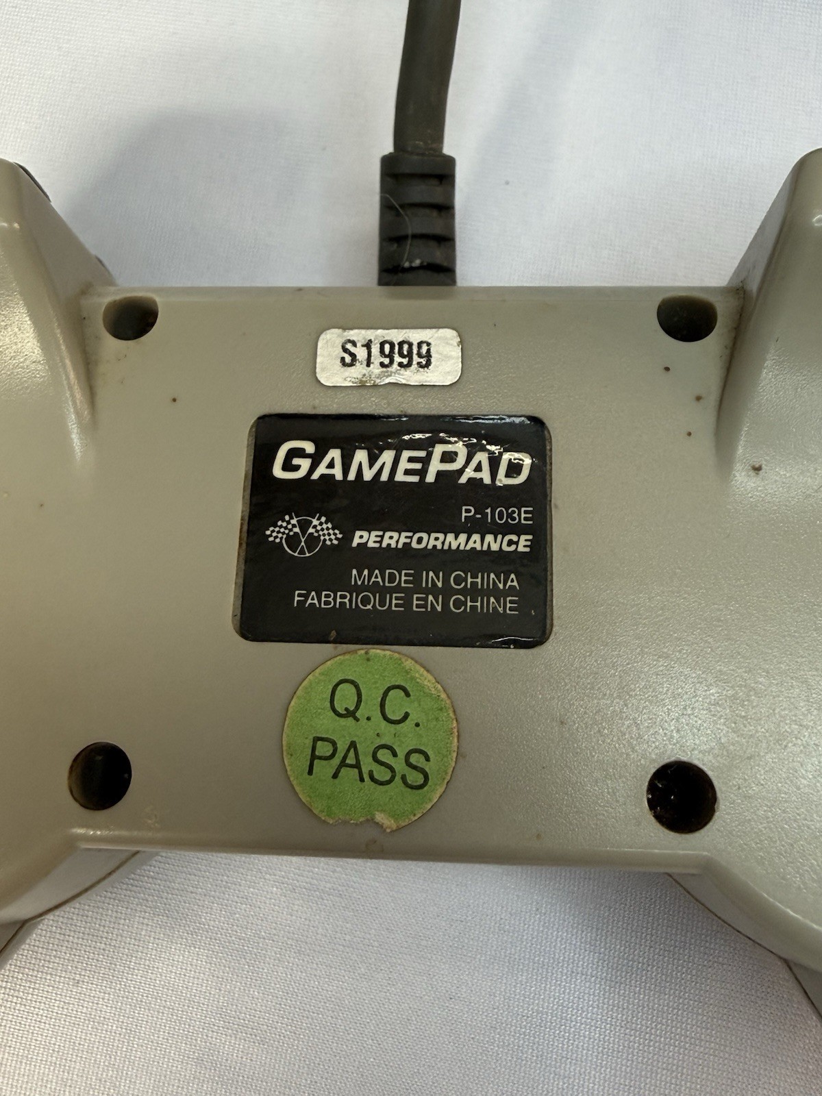 GamePad Performan PS1 PlayStation 1 Controller Gray Turbo Set P-103E