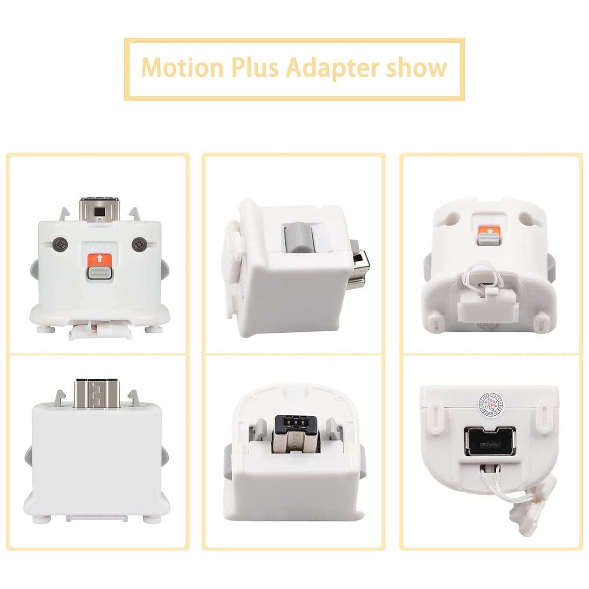 New Motion Plus Adapter Sensor Attachment for Nintendo Wii Remote Controller USA