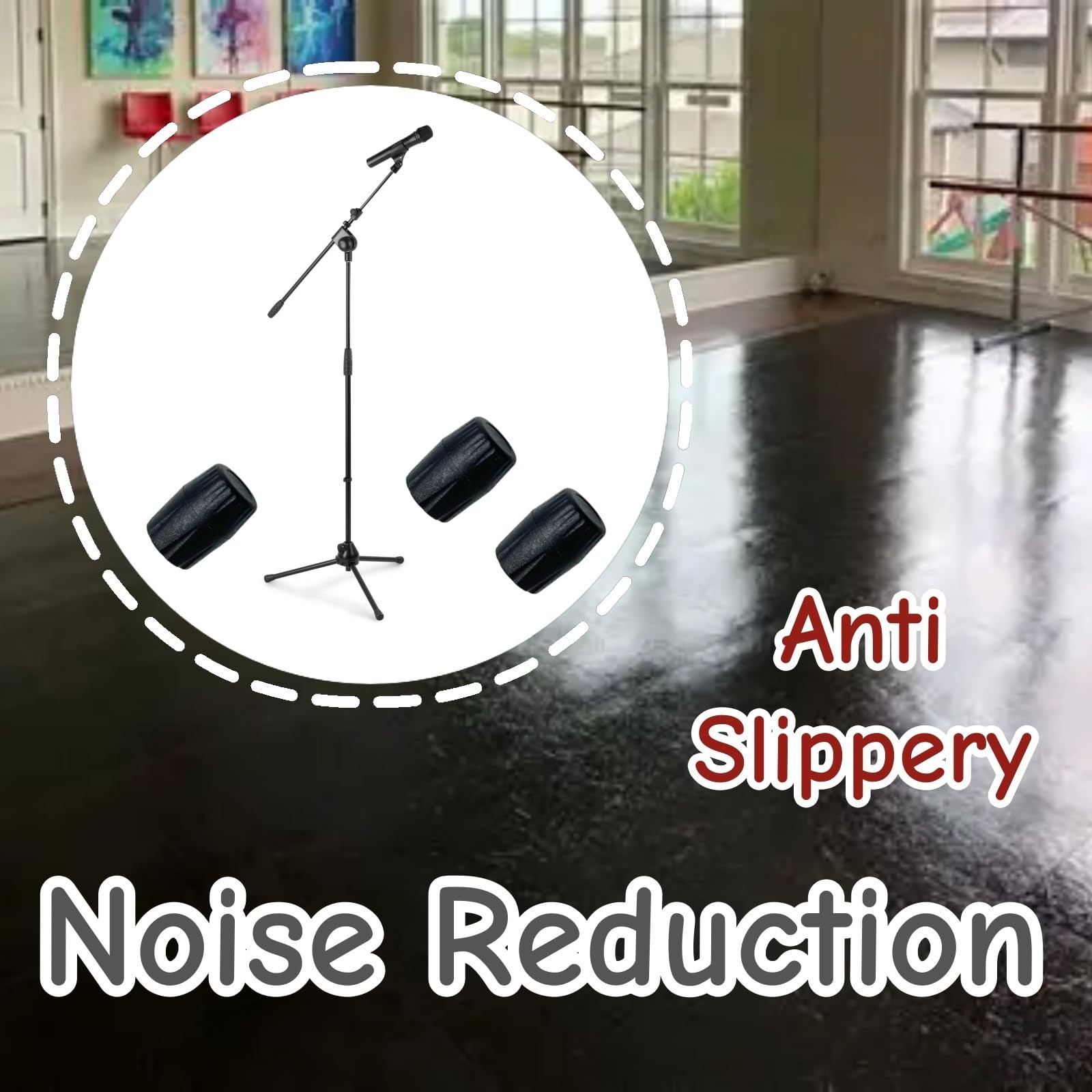 10 PCS Microphone Guitar Stand Foot Protector Rubber Cap Pad...