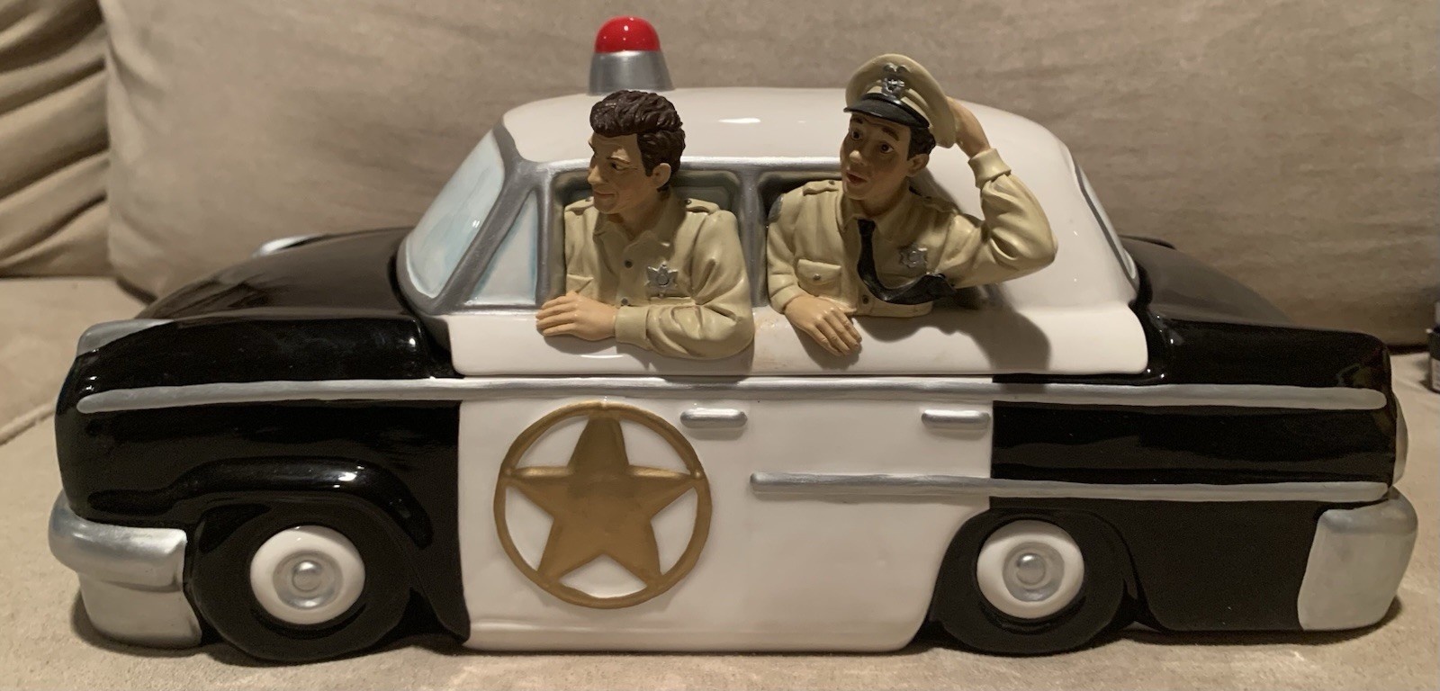 RARE The Andy Griffith Show Police Patrol Car Cookie JarVandor Limited Edition