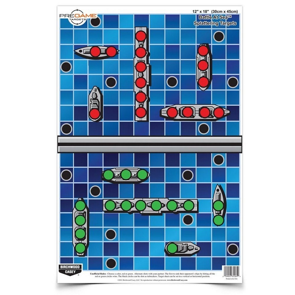 Birchwood Casey Pregame 12 X 18 Inch Battle At Sea Shooting Targets 8 Pack-35560