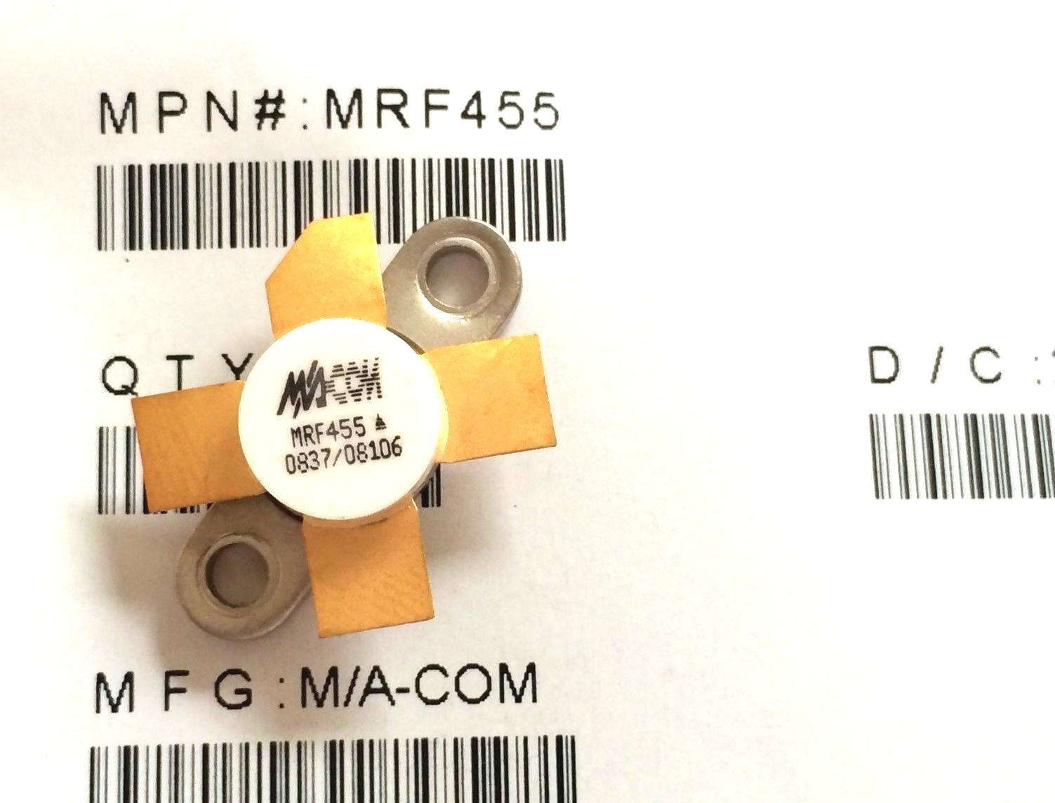 MRF455 RF NPN- Power Transistor