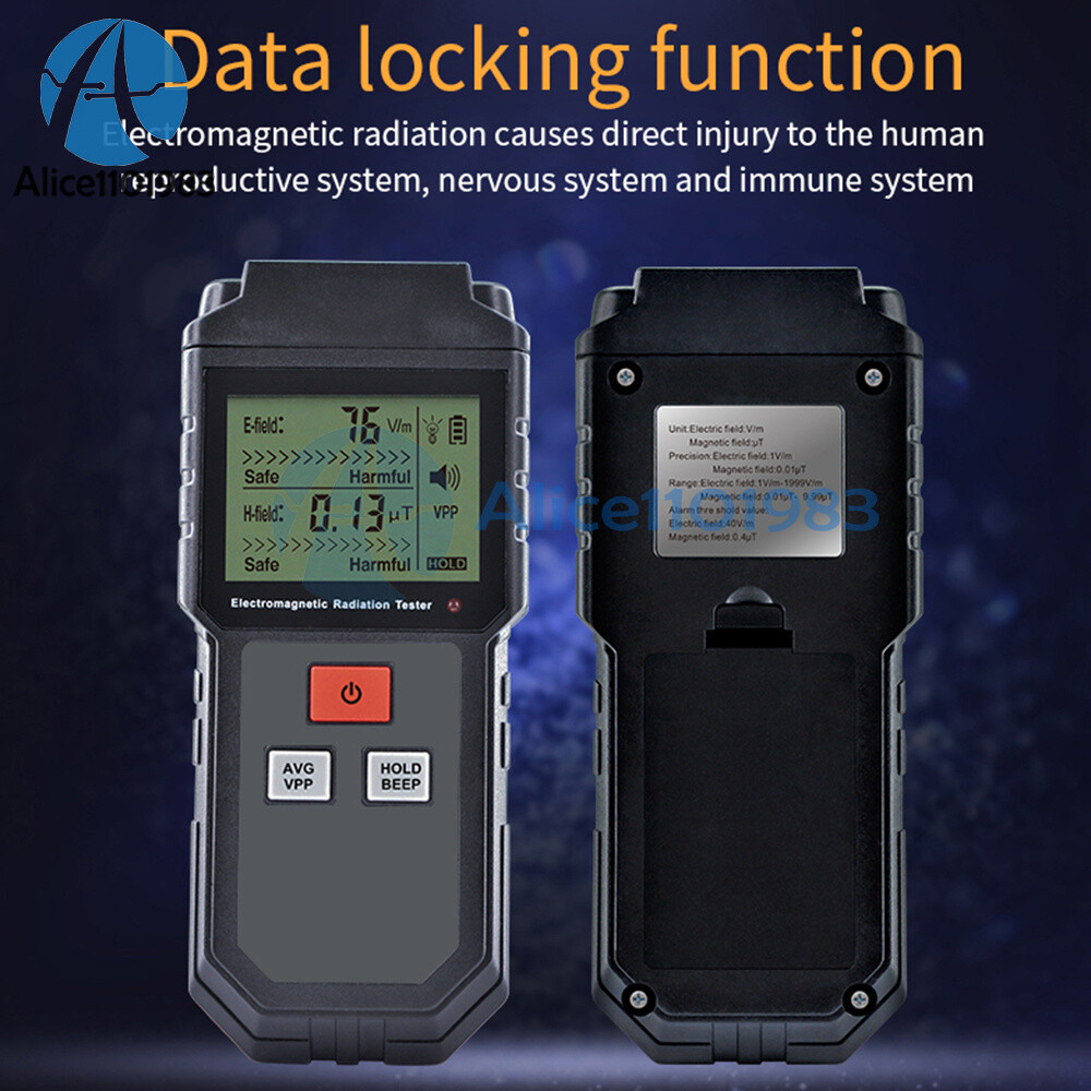 ET825 Electromagnetic Field Radiation Detector Tester Emf Meter Dosimeter Meter
