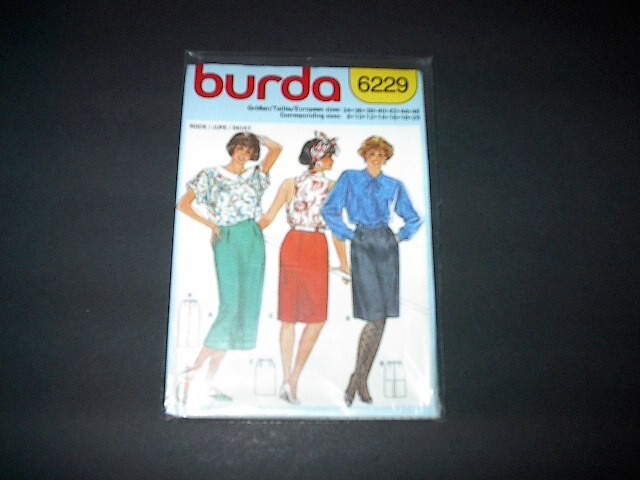 Burda Pattern 6229 Misses' Skirt in Two Lengths & 3 Styles  8 ~ 20  Uncut