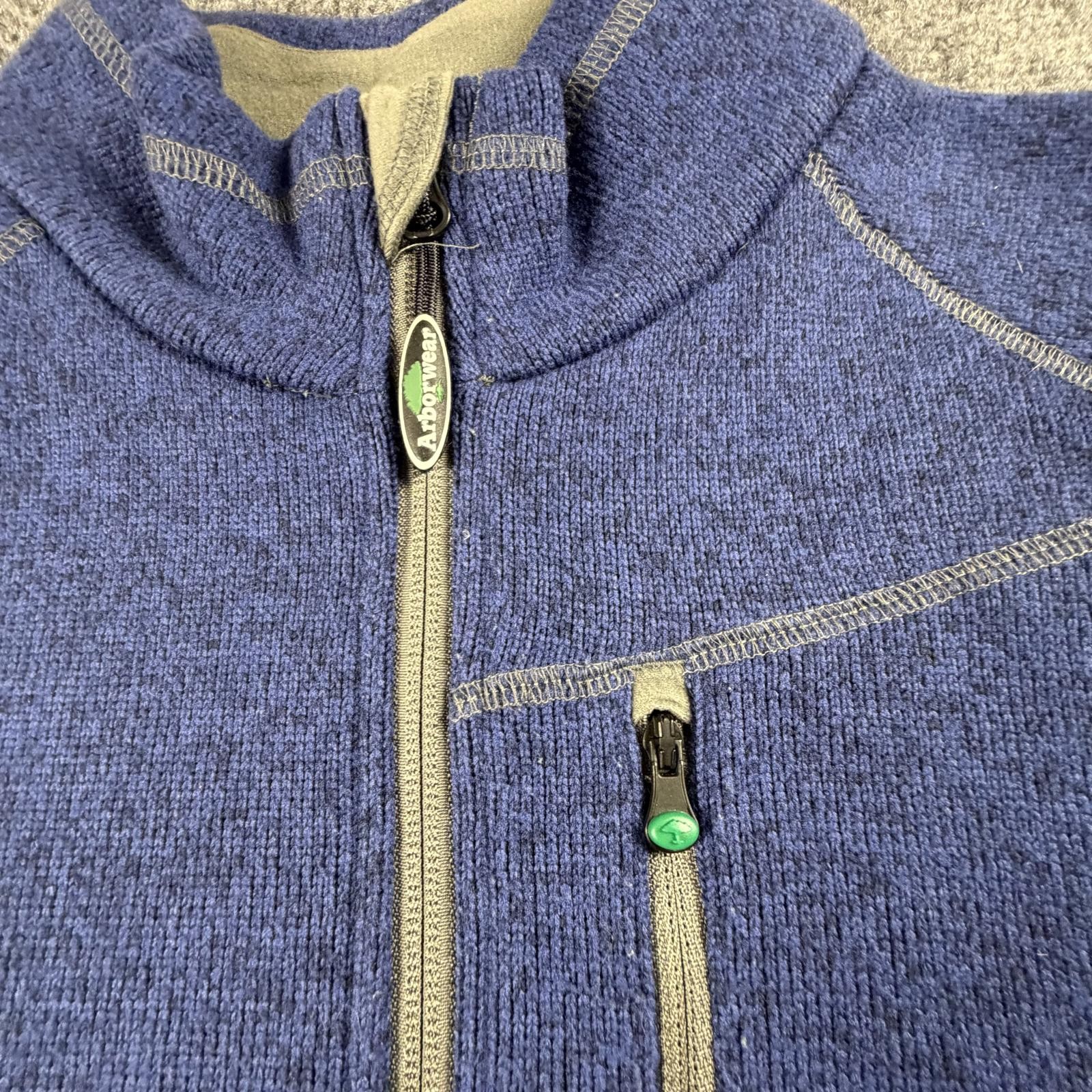 Arborwear Men's Blue Polyester Fleece Pullover Size Small #1361
