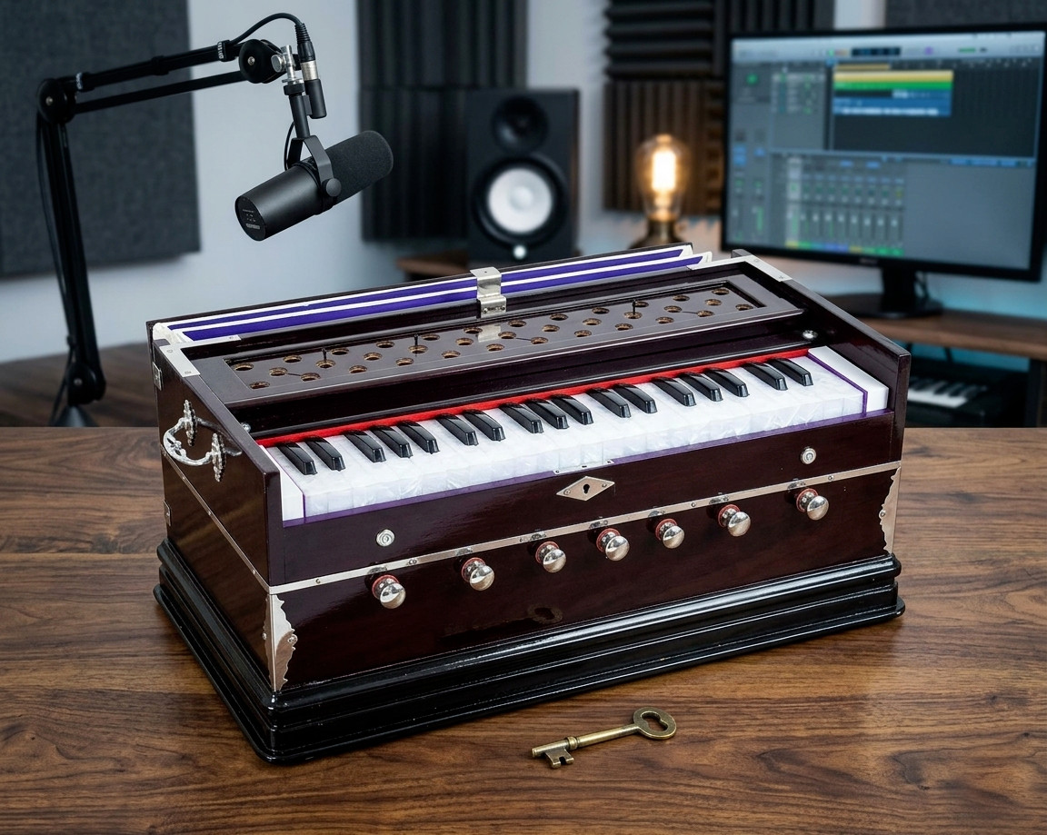 Best Harmonium 7 Stopper Double Bellow 39 Key 440Hz Long Sustain Sound