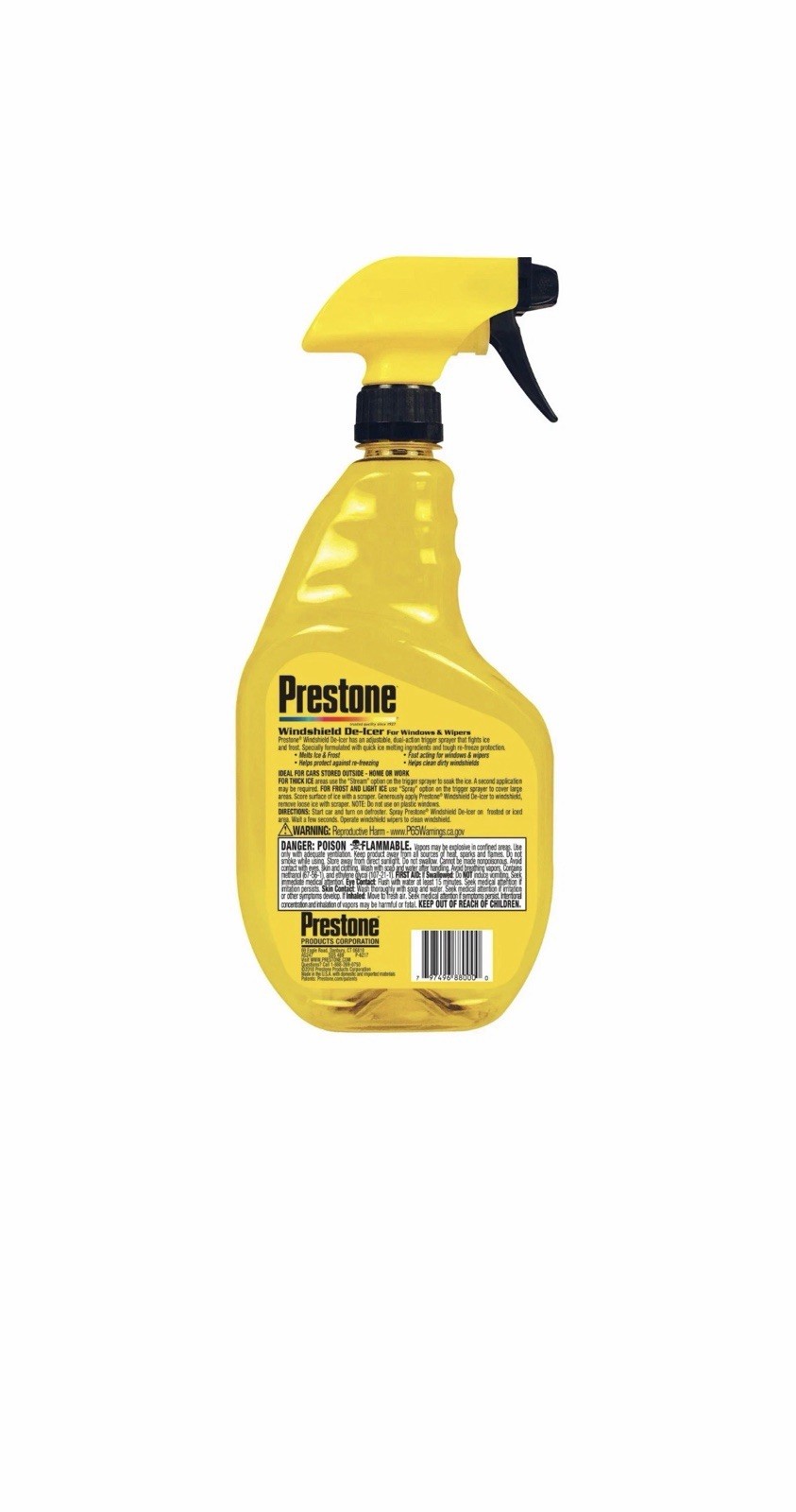 Prestone Trigger Spray Windshield De-Icer 32oz, 2 Pack